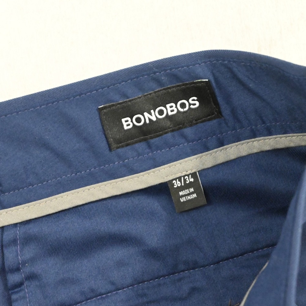 Bonobos Monday Chinos‎ Mens 36x34 Slim Blue Stretch Cotton Weekday Warrior Pants - Picture 7 of 10